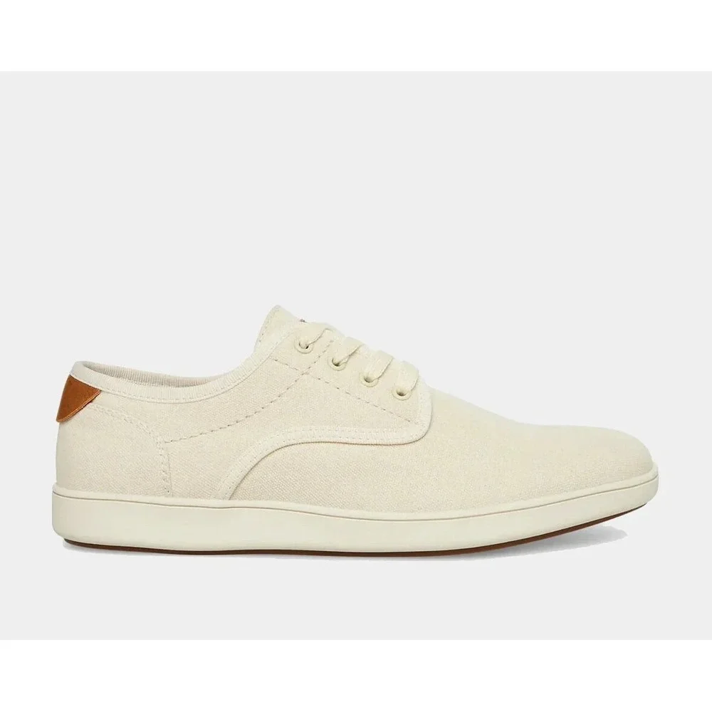 Steve Madden Fenta Men's Cream Lace Up Low‎ Top Fabric Upper Sneakers Size 7M